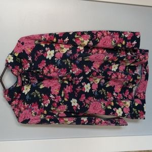 **Wonderland by Orange** Cowl Neck Floral Sweater